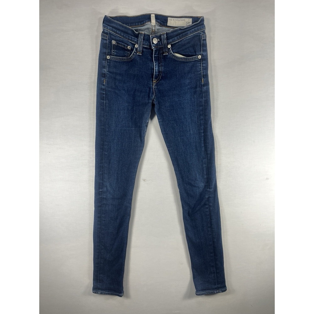 Rag & Bone High Rise Skinny Jeans Kids Size 25 W1513K520 Heritage Blue